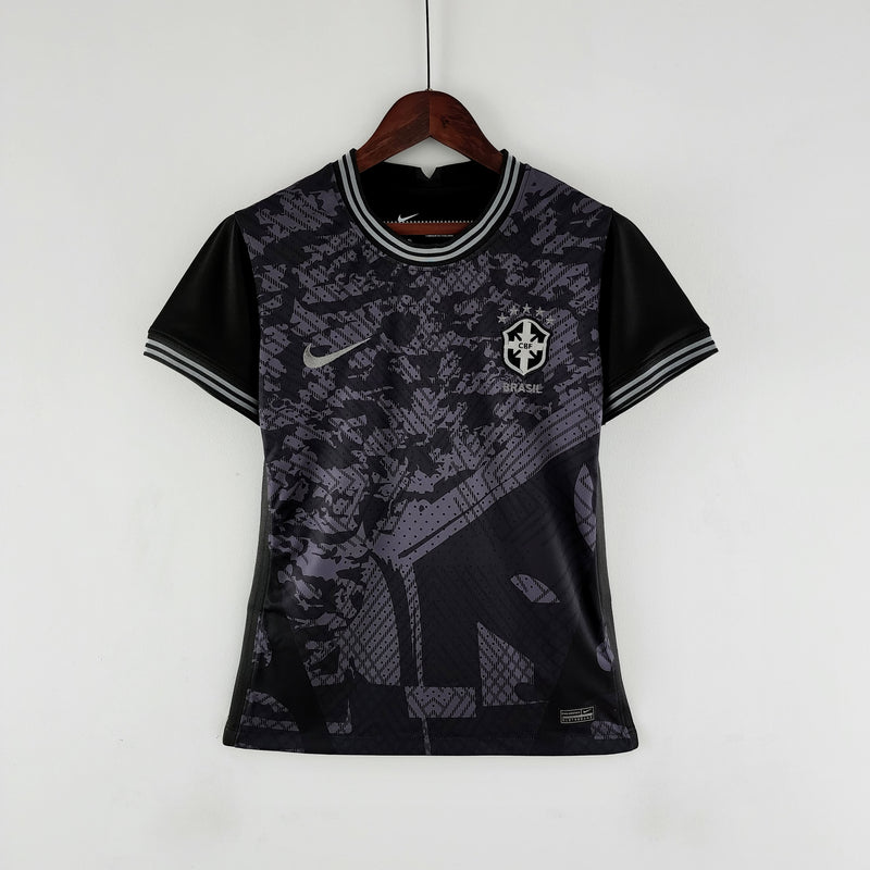 Camisa Feminina Brasil All Black - 2022