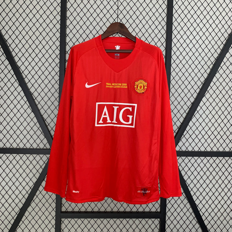 Retro Manchester United (Manga Longa) 07/08 - Home